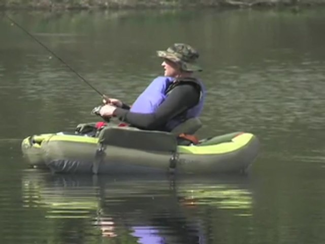 Classic Accessories&#153; Cumberland Float Tube Apple / Olive Drab - image 10 from the video